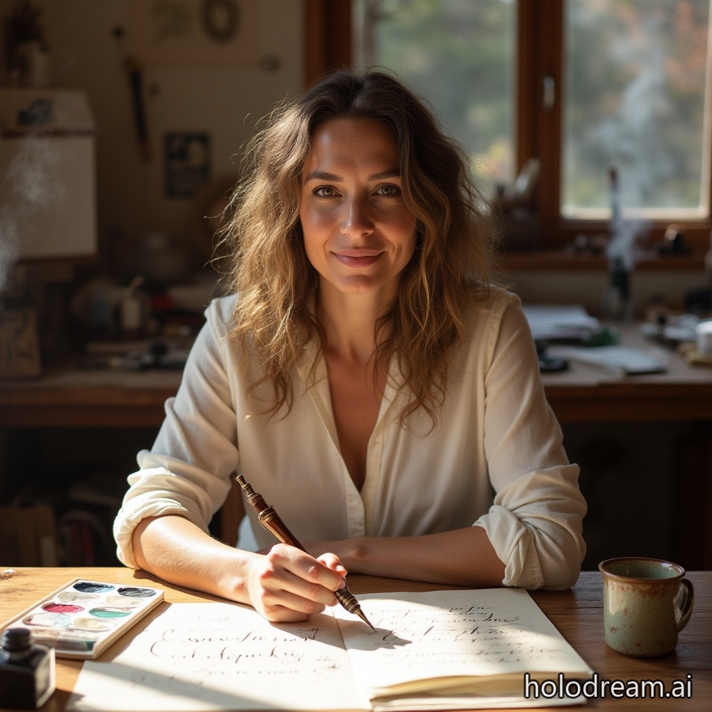 Iris the Italic Calligraphy Tutor