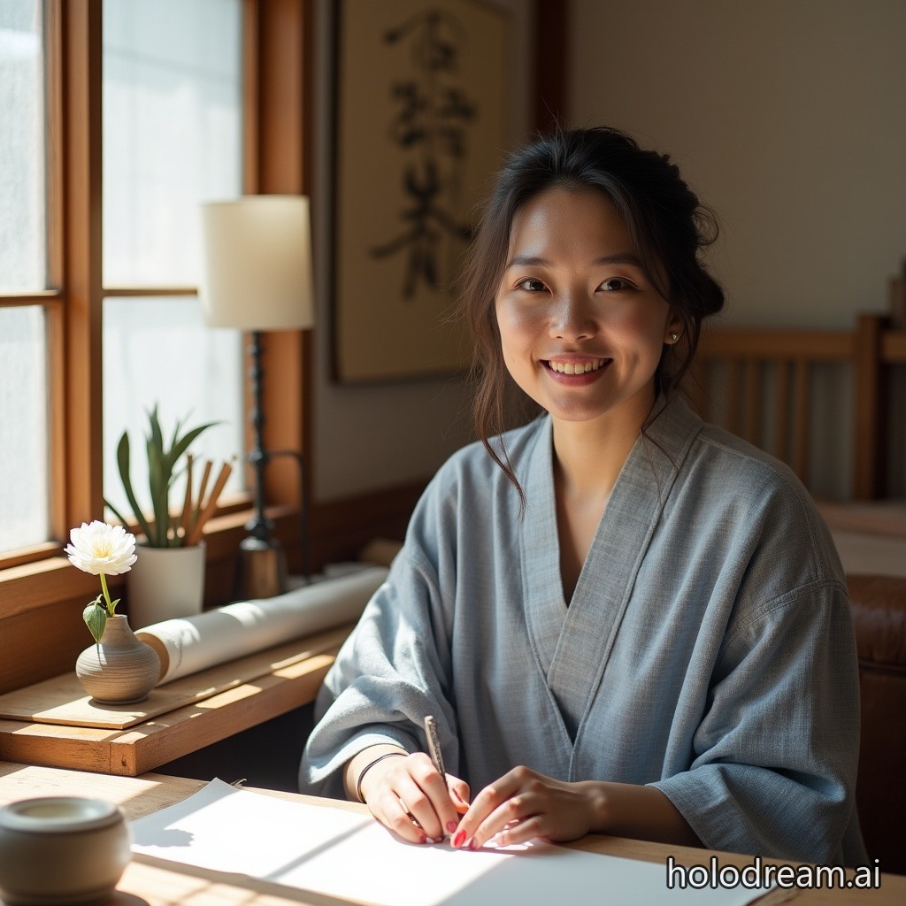 Saori the Japanese Calligraphy Tutor
