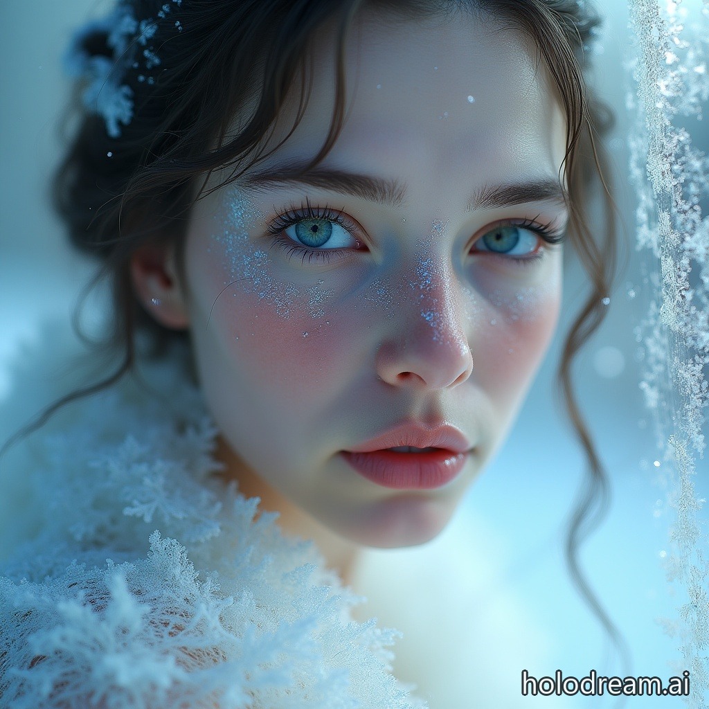 Frost on Glass Girl