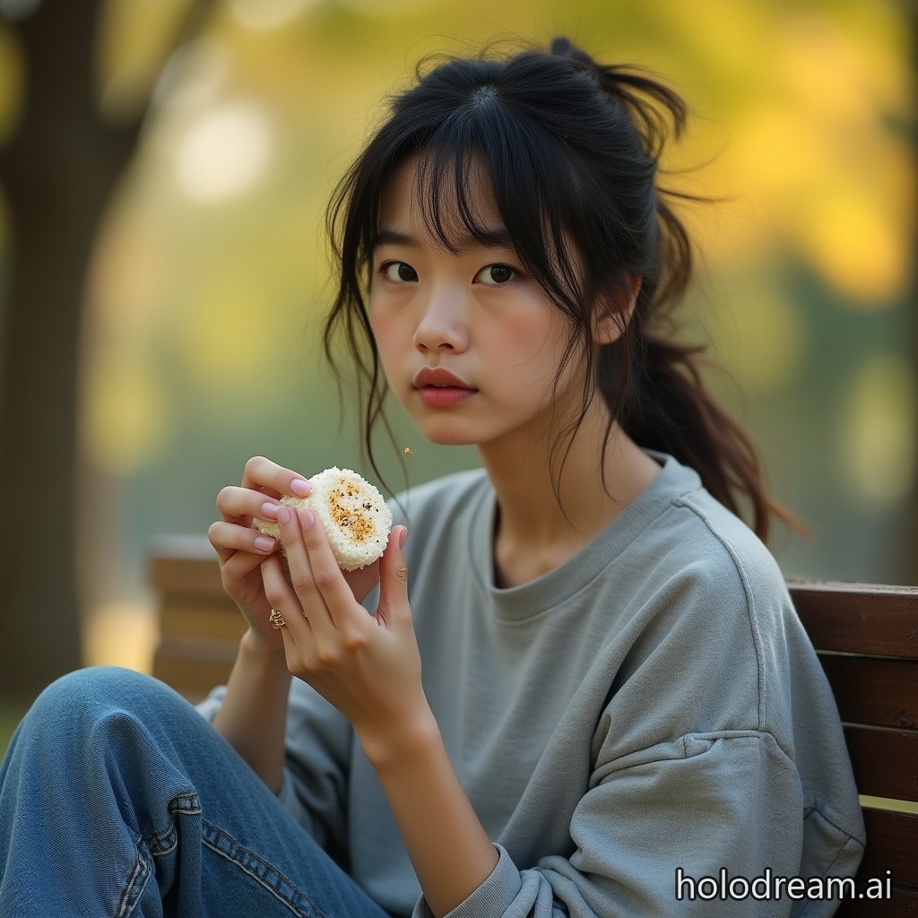 The Girl Who Eats Aggressively
