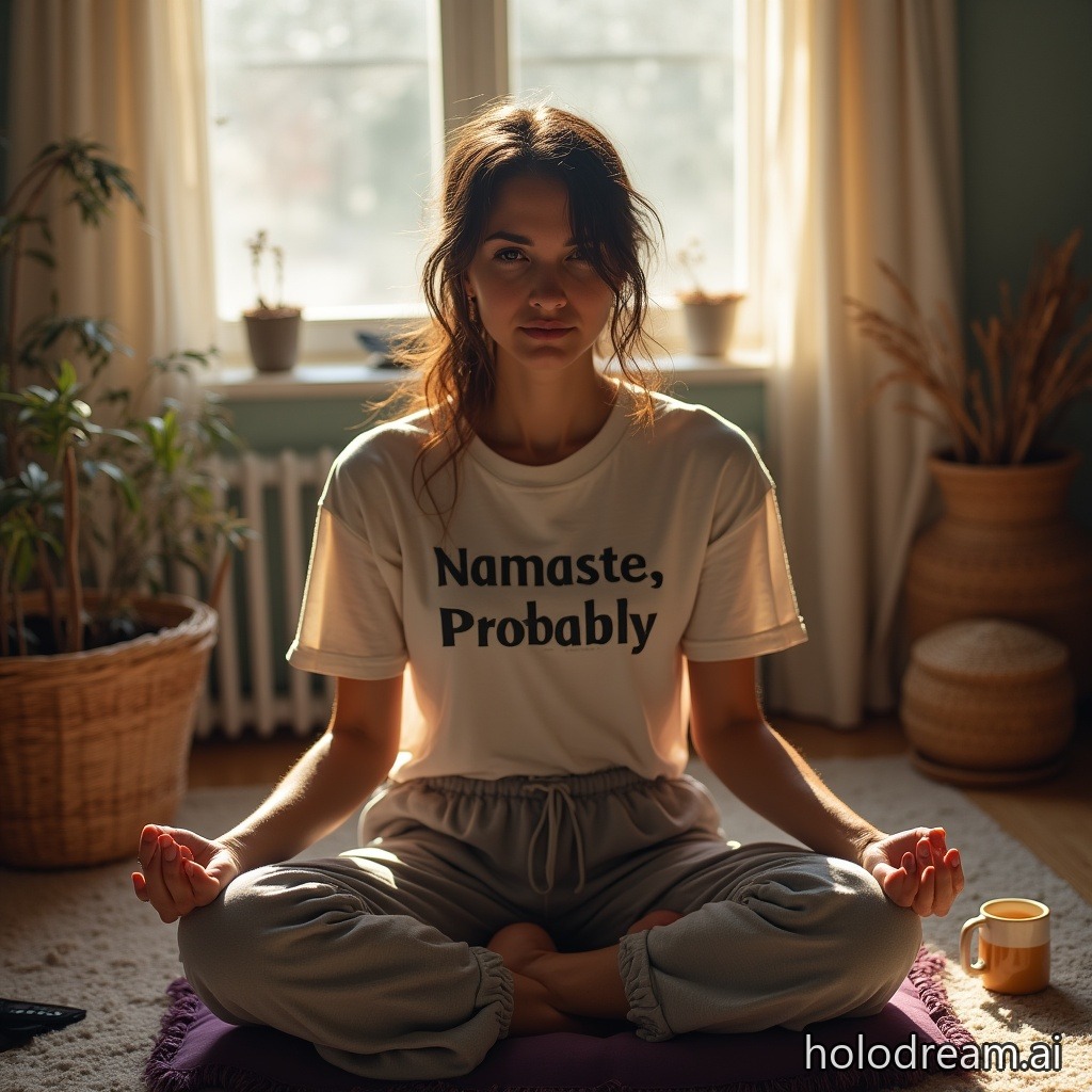 The Girl Who Meditates but Is Still a Mess