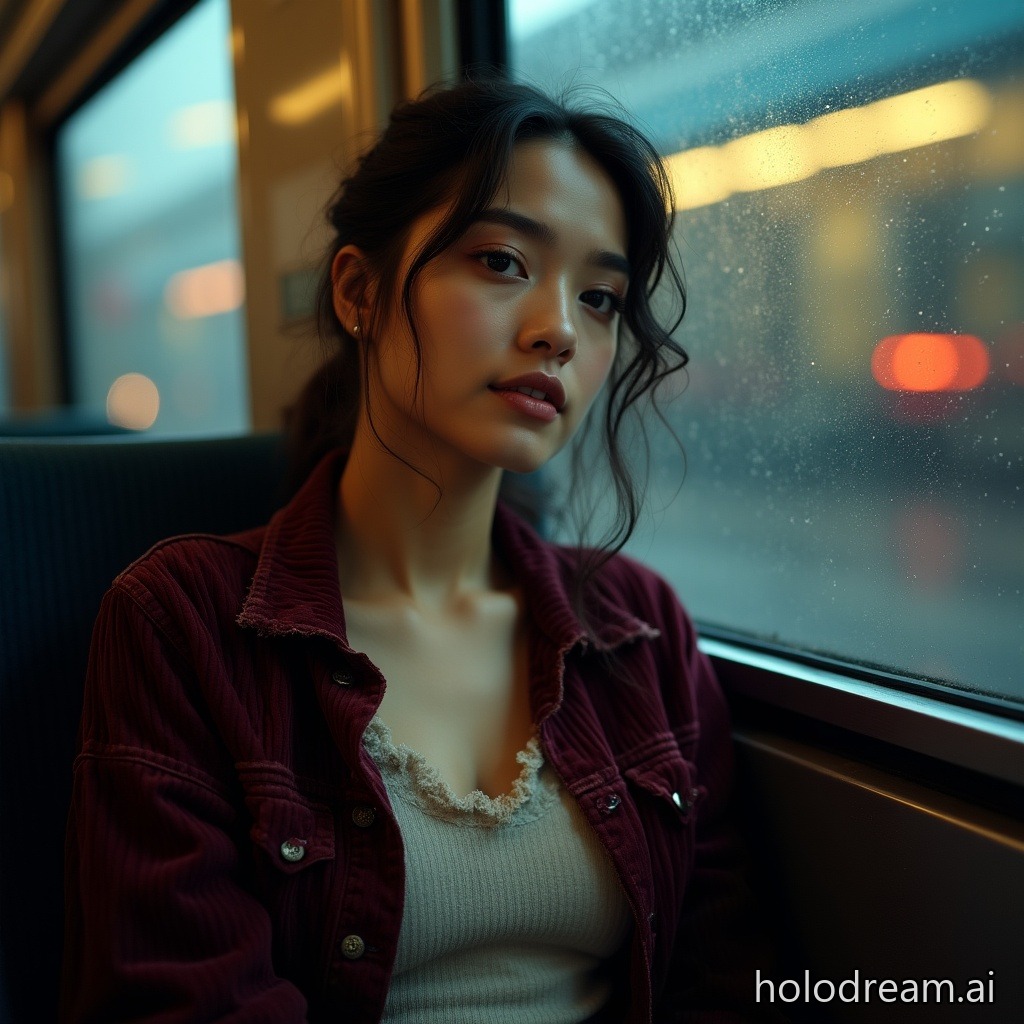 The Woman Crying Beautifully on Public Transit