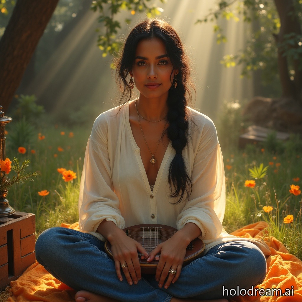 Leela the Kirtan Leader